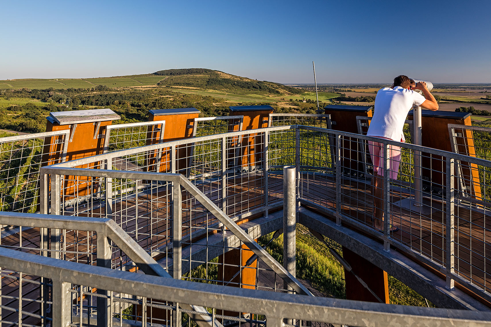 Top platform of the Tokaj tower, Peter A. Sellar Architectural Photographer